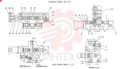 Схема (K905LC) - MARK II EXCAVATOR BTW YP1001 - YP1281. (4/89-12/03) 2436U1252F1 (2)