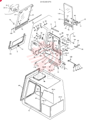 Схема (K905LC) - MARK II EXCAVATOR BTW YP1001 - YP1281. (4/89-12/03) 24100J6512F6 (2)