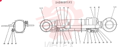 Схема (K905LC) - MARK II EXCAVATOR BTW YP1001 - YP1281. (4/89-12/03) 2438U971F2
