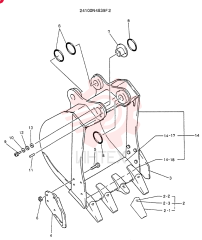 Схема (K905LC) - MARK II EXCAVATOR BTW YP1001 - YP1281. (4/89-12/03) 24100N4839F2