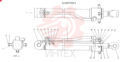 CYLINDER ASSY CONSISTS OF THE FOLLOWING PARTS 2438U705F1