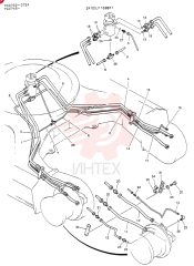Схема (K907) - MARK II EXCAVATOR ASN YN2956 (GLOBAL) (1/88-12/03) 24100J11688F1