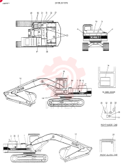 Схема (K907C) - EXCAVATOR BTW LN4201 - LN7000 (1/84-12/03) 24100J5112F3