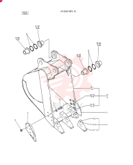 Схема (K907C) - EXCAVATOR BTW LN4201 - LN7000 (1/84-12/03) 24100N2108F2