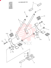 LEVER ASSY,CONTROL  YP1001, Serial Range: -YP1240