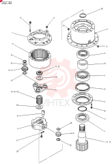 Схема (K907CLC) - EXCAVATOR BTW YG0101 - YG0500 (1/85-12/03) 24100J4604F1