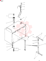 Схема (K907CLC) - EXCAVATOR BTW YG0101 - YG0500 (1/85-12/03) 24100N2012F3