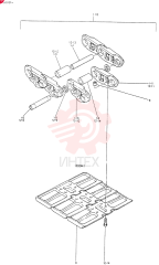 INSTAL , CRAWLER TRACK, Serial Range: YG0101-YG0202 24100N2476F6