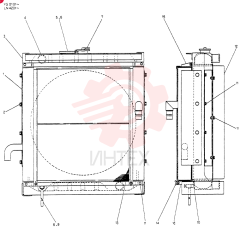 Схема (K907CLC) - EXCAVATOR BTW YG0101 - YG0500 (1/85-12/03) 2452U369F2