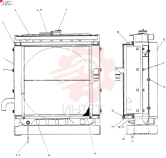 Схема (K907CLC) - EXCAVATOR BTW YG0101 - YG0500 (1/85-12/03) 2452U372F1