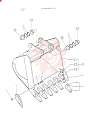 Схема (K907CLC) - EXCAVATOR BTW YG0101 - YG0500 (1/85-12/03) 24100N2109F3