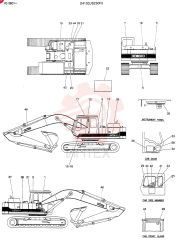 Схема (K907D) - EXCAVATOR ASN LN7001 (1/86-12/03) 24100J6230F5