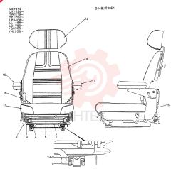 Схема (K907LC) - MARK II EXCAVATOR ASN YQ0565 (GLOBAL) (1/87-12/03) 2448U230F1