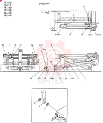 Схема (K907LC) - MARK II EXCAVATOR ASN YQ0565 (GLOBAL) (1/87-12/03) 2448U244F1