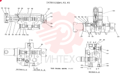 Схема (K907LC) - MARK II EXCAVATOR ASN YQ0565 (GLOBAL) (1/87-12/03) 2436U1252F1 (2)