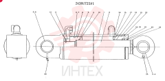 CVLINDER ASSY (CAR DISMANTLE) CONSISTS OF THE FOLLOWING PARTS 2438U725F1