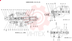 Схема (K907LC) - MARK II EXCAVATOR ASN YQ0565 (GLOBAL) (1/87-12/03) 2436U1312F1 (2)