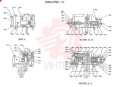 Схема (K907LC) - MARK II EXCAVATOR ASN YQ0565 (GLOBAL) (1/87-12/03) 2436U1378F1
