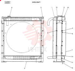 Схема (K907LC) - MARK II EXCAVATOR ASN YQ0565 (GLOBAL) (1/87-12/03) 2452U384F1