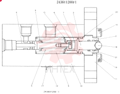 Схема (K907LC) - MARK II EXCAVATOR ASN YQ0565 (NA) (1/87-12/03) 2436U1200F1