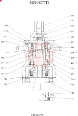 Схема (K907LC) - MARK II EXCAVATOR ASN YQ0565 (NA) (1/87-12/03) 2436U1277F1