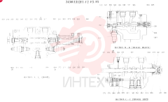 Схема (K907LC) - MARK II EXCAVATOR ASN YQ0565 (NA) (1/87-12/03) 2436U1312F1 (3)