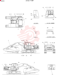 Схема (K907LC) - MARK II EXCAVATOR ASN YQ0565 (NA) (1/87-12/03) 24100J11109F1