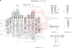Схема (K907LC) - MARK II EXCAVATOR BTW YQ0101 - YQ0564 (1/87-12/03) 2436U1312F1 (1)