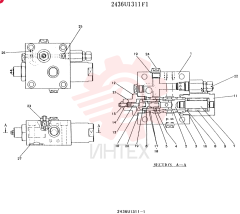 VALVE ASSY, HOLDING, CONSISTS OF THE FOLLOWING PARTS 2436U1311F1