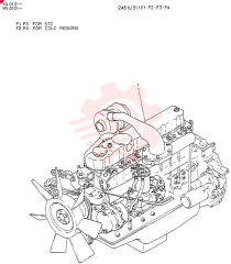 ENGINE, YN251-001 (STD), Serial Range: YQ0101-YQ0213