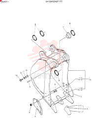 BUCKET ASSY, Serial Range: YQ0101-YQ0263 24100N5242F1