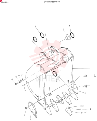BUCKET ASSY, Serial Range: YQ0101-YQ0263 24100N4861F1