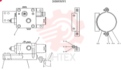 VALVE ASSY, HOLDING, CONSISTS OF THE FOLLOWING PARTS 2436R767F1