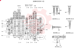 Схема (K909LC) - MARK II EXCAVATOR ASN LLU-0001 (1/87-12/03) 2436U1313F1 (1)