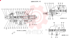 Схема (K909LC) - MARK II EXCAVATOR ASN LLU-0001 (1/87-12/03) 2436U1313F1 (2)