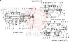 Схема (K909LC) - MARK II EXCAVATOR ASN LLU-0001 (1/87-12/03) 2436U1313F1 (3)
