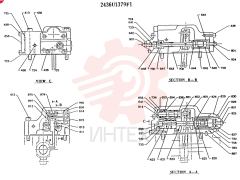 Схема (K909LC) - MARK II EXCAVATOR ASN LLU-0001 (1/87-12/03) 2436U1379F1