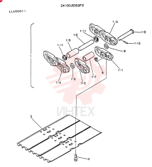 Схема (K909LC) - MARK II EXCAVATOR ASN LLU-0001 (1/87-12/03) 24100J6353F2