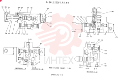 Схема (K907LC) - MARK II EXCAVATOR BTW YQU0001 - YQU0400 (1/87-12/03) 2436U1252F1 (2)
