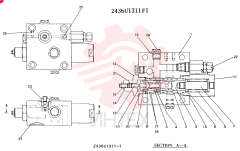 VALVE ASSY, HOLDING, CONSISTS OF THE FOLLOWING PARTS 2436U1311F1