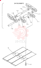 Схема (K907LC) - MARK II EXCAVATOR BTW YQU0001 - YQU0400 (1/87-12/03) 24100J6486F2