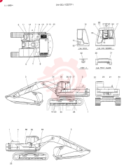 Схема (K909LC) - MARK II EXCAVATOR BTW LL1207 - LL1487 (1/87-12/03) 24100J10237F1