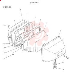Схема (K909LC) - MARK II EXCAVATOR BTW LL1207 - LL1487 (1/87-12/03) 2456R229F2