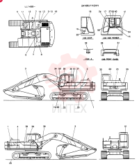 Схема (K909LC) - MARK II EXCAVATOR ASN LL1488 (1/87-12/03) 24100J11121F1