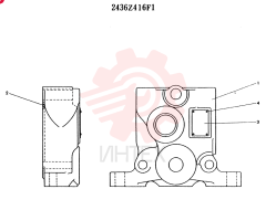 Схема (K909LC) - MARK II EXCAVATOR ASN LL1488 (1/87-12/03) 2436Z416F1