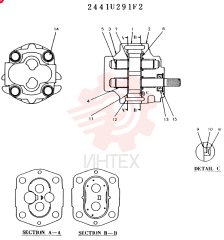 HYDRAULIC PUMP 2441U291F2