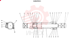Схема (K909LC) - MARK II EXCAVATOR ASN LL1488 (1/87-12/03) 2438U992F1 (2)