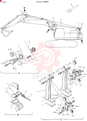 Схема (K916) - MARK II EXCAVTOR ASN LS0201 (1/03-12/04) 24100J10695F1