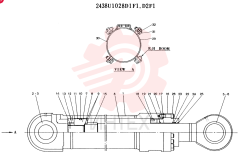 Схема (K916) - MARK II EXCAVTOR ASN LS0201 (1/03-12/04) 2438U1028D1F1