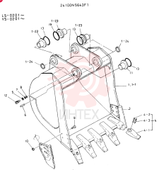BUCKET ASSY, 1.6M³2.09 CU. YARD)(FOR KAI)
